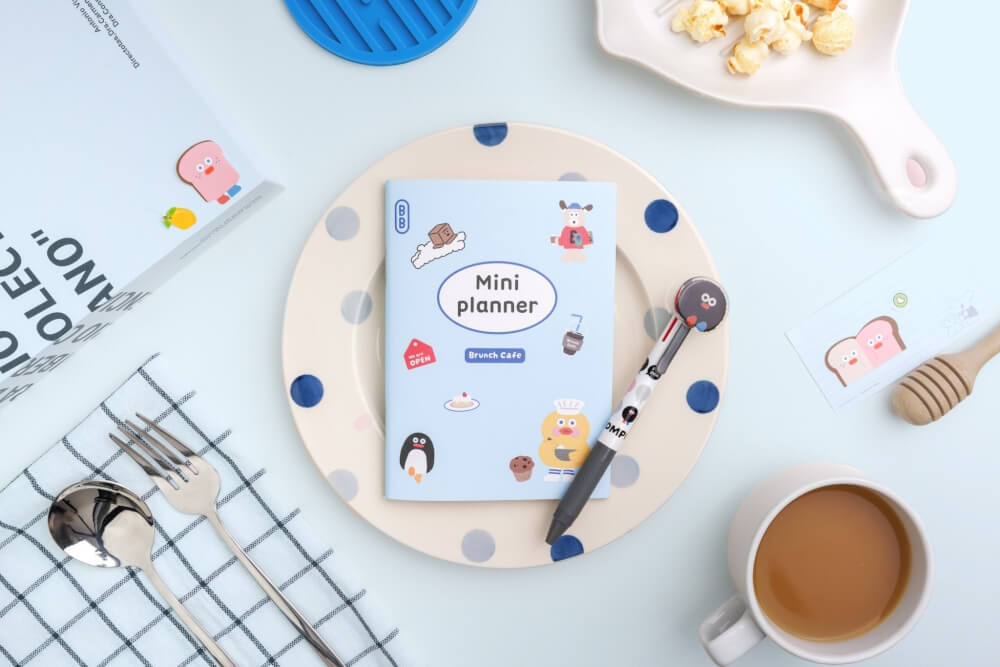 สมุดแพลนเนอร์ Ropamoda romane mini planner สีฟ้า